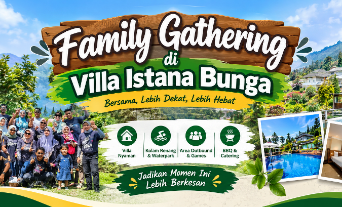 Villa di Lembang Bandung untuk Family Gathering